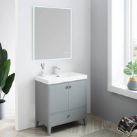 Lyon 30 Inch Vanity (Vanity Only) Matte Grey