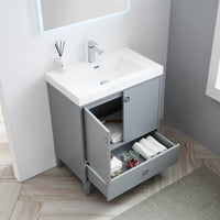 Lyon 30 Inch Vanity (Vanity Only) Matte Grey