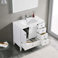 Lyon 36 Inch Vanity (Vanity Only) Matte White