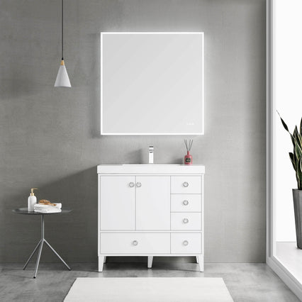 Lyon 36 Inch Vanity (Vanity Only) Matte White