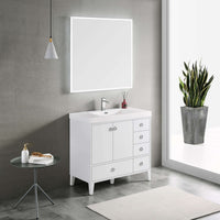 Lyon 36 Inch Vanity (Vanity Only) Matte White