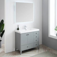 Lyon 36 Inch Vanity (Vanity Only) Matte Grey