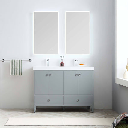 Lyon 48 Inch Vanity – Double Sinks (Vanity Only) Matte Grey