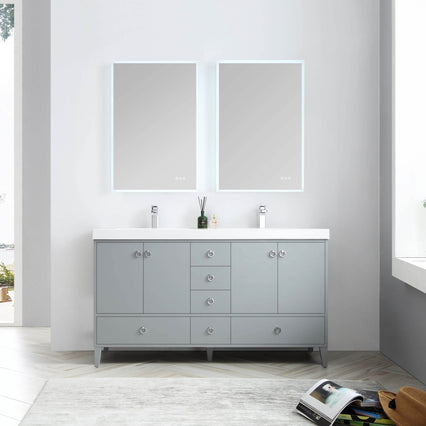 Lyon 60 Inch Vanity (Vanity Only) Matte Grey