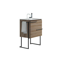 Scala 24" Vanity - Terra with Legs and Towel Bar