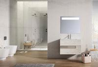 Vision Vanity 32"  Abedul and tortora glass handle