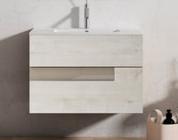 Vision Vanity 32"  Abedul and tortora glass handle