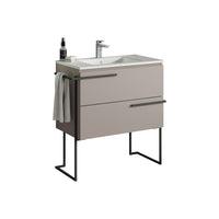 Scala 32" Vanity - Quarzo with Legs and Towel Bar
