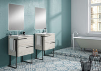 Scala 24" Vanity - Abedul with Legs and Towel Bar