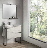 Scala 32" Vanity - Abedul  with Legs and Towel Bar
