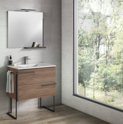 Scala 32" Vanity - Terra  with Legs and Towel Bar
