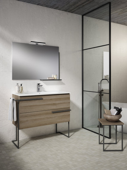 Scala 40" Vanity - Terra with Legs and Towel Bar