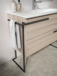 Scala 40" Vanity - Abedul with Legs and Towel Bar