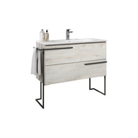 Scala 40" Vanity - Abedul with Legs and Towel Bar