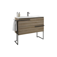 Scala 40" Vanity - Terra with Legs and Towel Bar