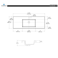 Acrylic Top-Mount Single Basin 48×18 A10 4818 25S