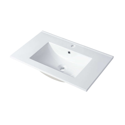 Ceramic Basin 30″ X 18″ Top-Mount Rectangular
