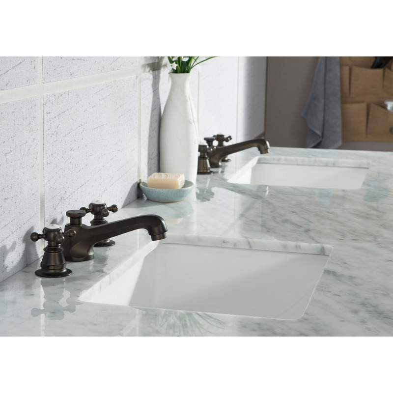 Water Creation Elizabeth 72" Double Sink Carrara White Marble Vanity in Cashmere Grey with Matching Mirror(s) VEL072CWCG04