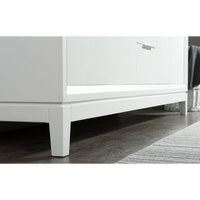 Water Creation Elizabeth 72" Double Sink Carrara White Marble Vanity in Pure White with Matching Mirror(s) VEL072CWPW04