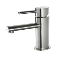 Simple Single Handle Lavatory Faucet Brush Nickle