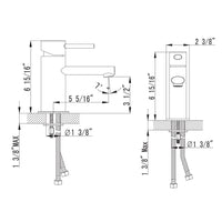 Simple Single Handle Lavatory Faucet Chrome