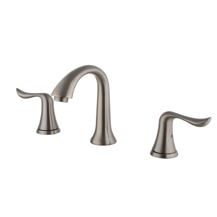 Wide Spread Lavatory Faucet - Brushed Nickle