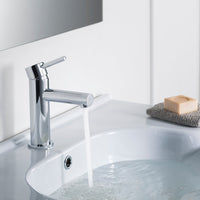 Modern Single Handle Lavatory Faucet Chrome