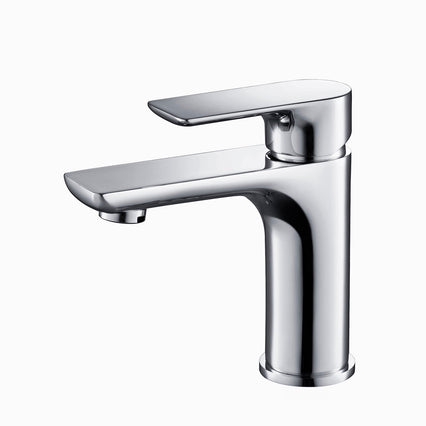 Modern Single Handle Lavatory Faucet - Chrome