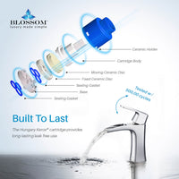 Elegant Single Handle Lavatory Faucet - Chrome