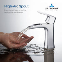 Elegant Single Handle Lavatory Faucet - Chrome