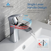 Elegant Single Handle Lavatory Faucet - Chrome