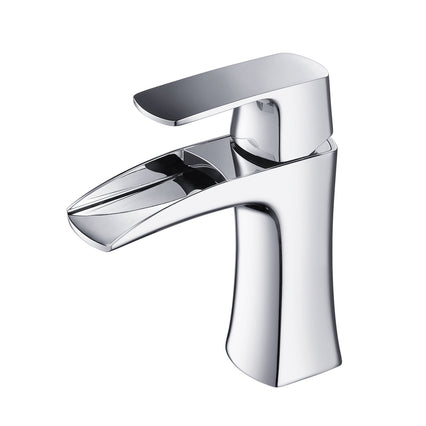 Elegant Single Handle Lavatory Faucet - Chrome