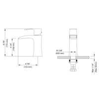 Elegant Single Handle Lavatory Faucet - Brushed Nickle