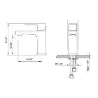 Single Handle Lavatory Faucet Brushed Nickle