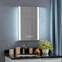 Binary 20″ LED Mirror - Chrome