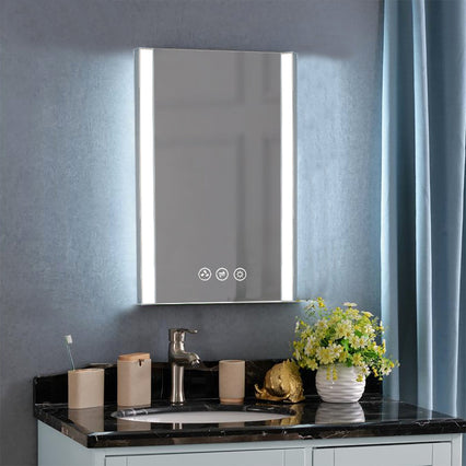 Binary 20″ LED Mirror - Chrome