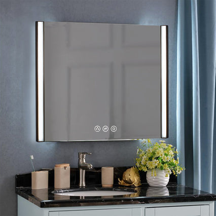 Binary 36″ LED Mirror - Matte Black