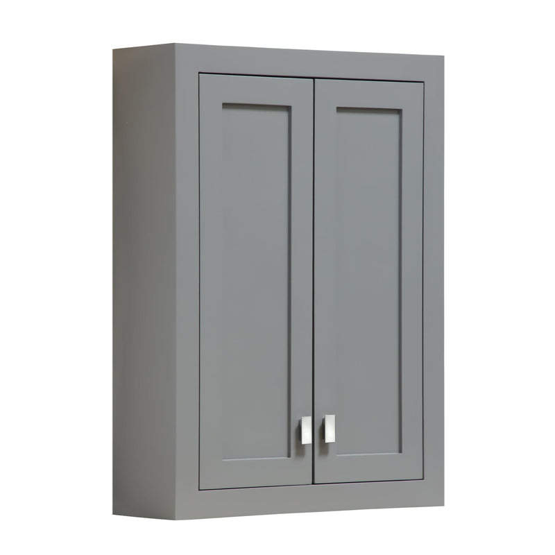 Water Creation Madison Collection Wall Cabinet in Cashmere Grey MADISON-TT-G