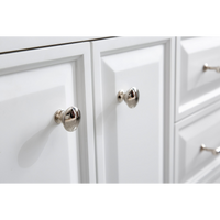 Water Creation 60" Palace Collection Quartz Carrara Pure White Bathroom Vanity Set with Hardware and F2-0012 Faucets in Polished Nickel (PVD) Finish PA60C-0512PW
