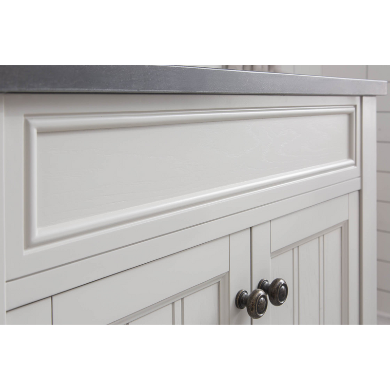 Water Creation Potenza 30" Bathroom Vanity in Earl Grey with Blue Limestone Top with Faucet and Mirror POTENZA30EGBF2