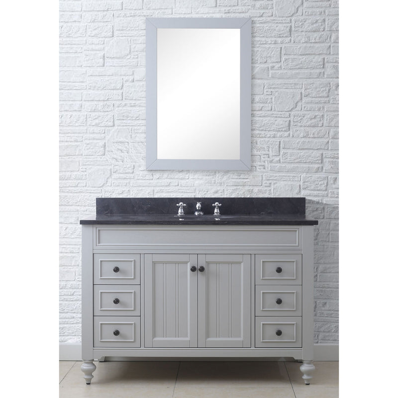 Water Creation 48" Earl Grey Single Sink Bathroom Vanity with Faucet From The Potenza Collection POTENZA48EGF