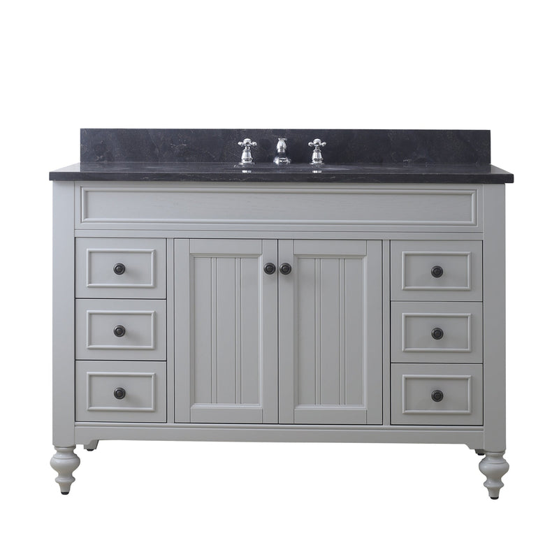 Water Creation 48" Earl Grey Single Sink Bathroom Vanity with Faucet From The Potenza Collection POTENZA48EGF