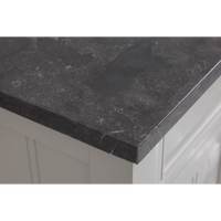 Water Creation Potenza 72" Bathroom Vanity in Earl Grey with Blue Limestone Top with Faucet POTENZA72EGF1