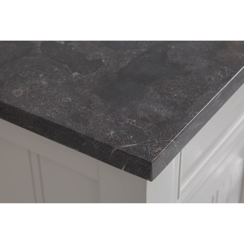 Water Creation Potenza 72" Bathroom Vanity in Earl Grey with Blue Limestone Top with Faucet POTENZA72EGF1