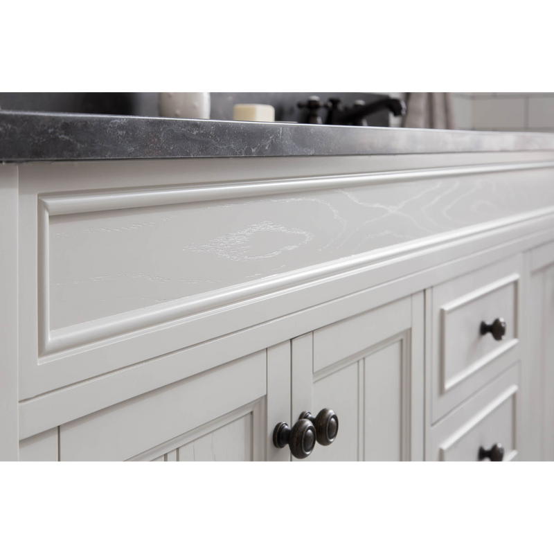 Water Creation Potenza 72" Bathroom Vanity in Earl Grey with Blue Limestone Top with Faucet and Small Mirror POTENZA72EGCF1