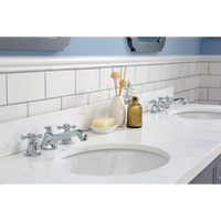 Water Creation Queen 72" Double Sink Quartz Carrara Vanity in Cashmere Grey with Matching Mirror(s) and F2-0009-01-BX Lavatory Faucet(s) VQU072QCCG05