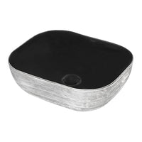 Ruvati 20" x 16" Bathroom Vessel Sink Silver Decorative Art Above Vanity Counter