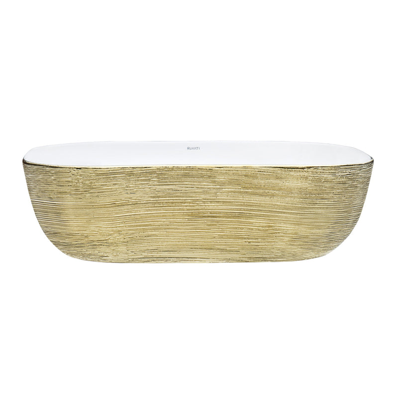 Ruvati 20" x 16" Bathroom Vessel Sink Silver Decorative Art Above Vanity Counter