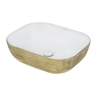 Ruvati 20" x 16" Bathroom Vessel Sink Silver Decorative Art Above Vanity Counter