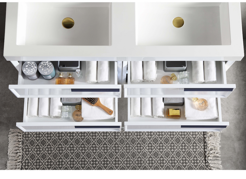 Sofia 48 Inch Vanity (Vanity Only) Matte White